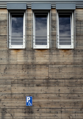 white wooden framed glass window